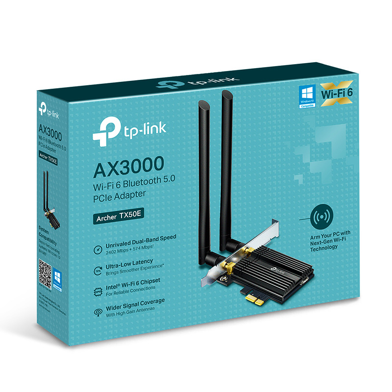TP-Link Archer TX50E WLAN / Bluetooth 2402 Mbit/s - Billede 2